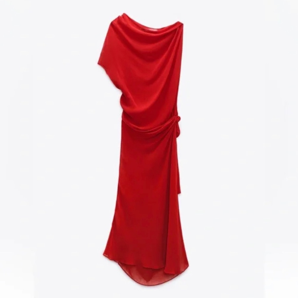 Zara Studio limited edition red tunic dress xs